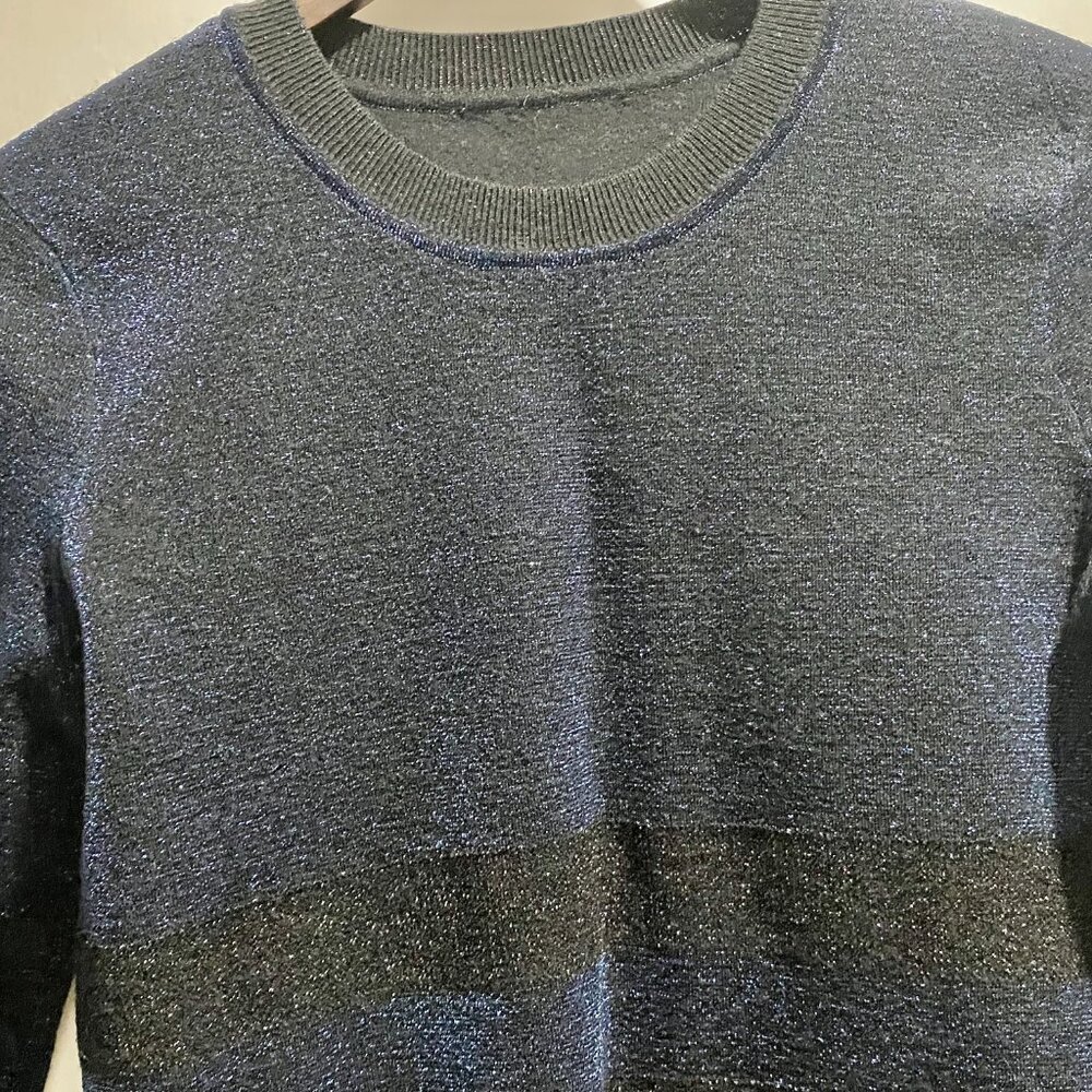 Tory Burch Wool Metallic Basic Office Luxury Knit… - image 3